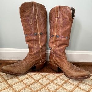 Nocona all leather embroidered boots size 5.5